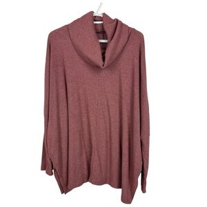 🥑5/$25 Pink Clover Sherri Brushed Cowl Neck Knit Top XL